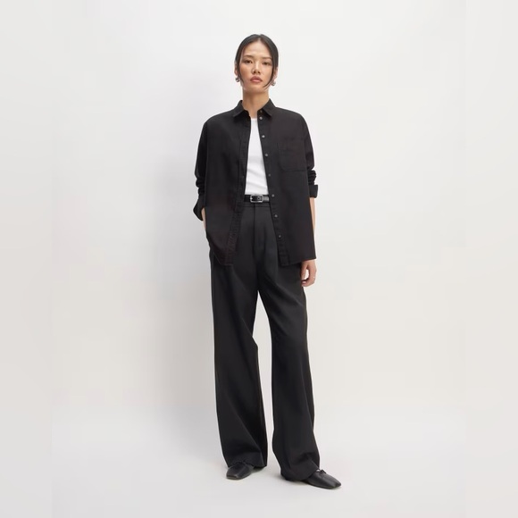 🖤EVERLANE THE MUST HAVE OXFORD SHIRT IN BLACK 14 16 - Picture 1 of 8